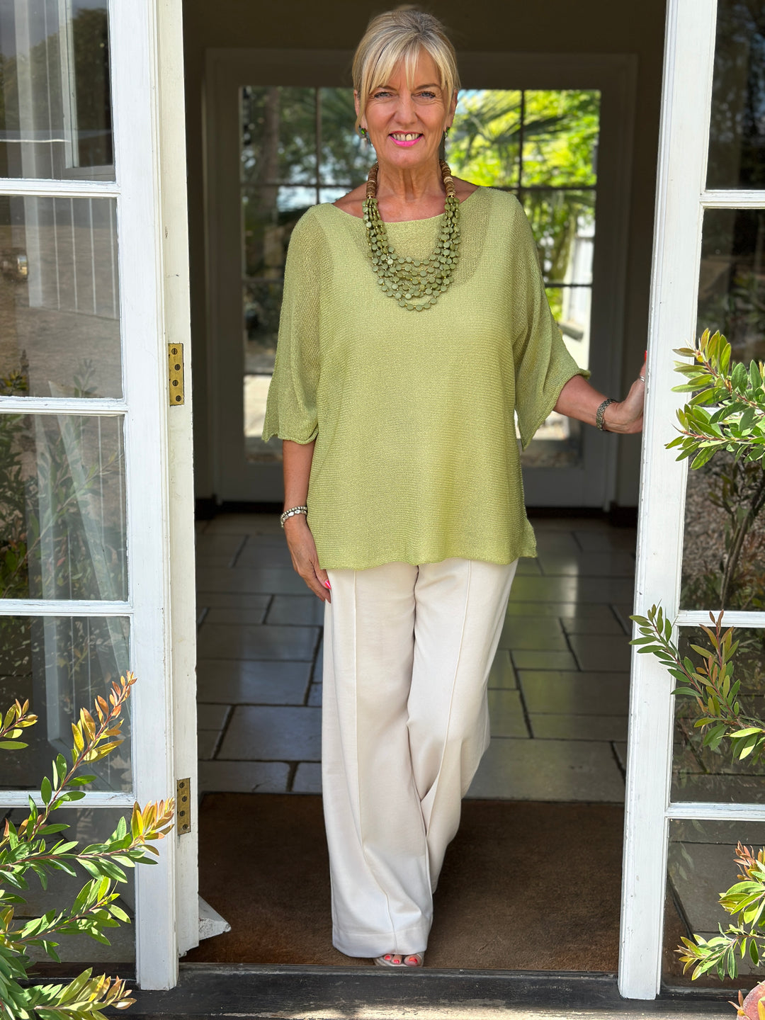 Lightweight Throw Over Top | Lime