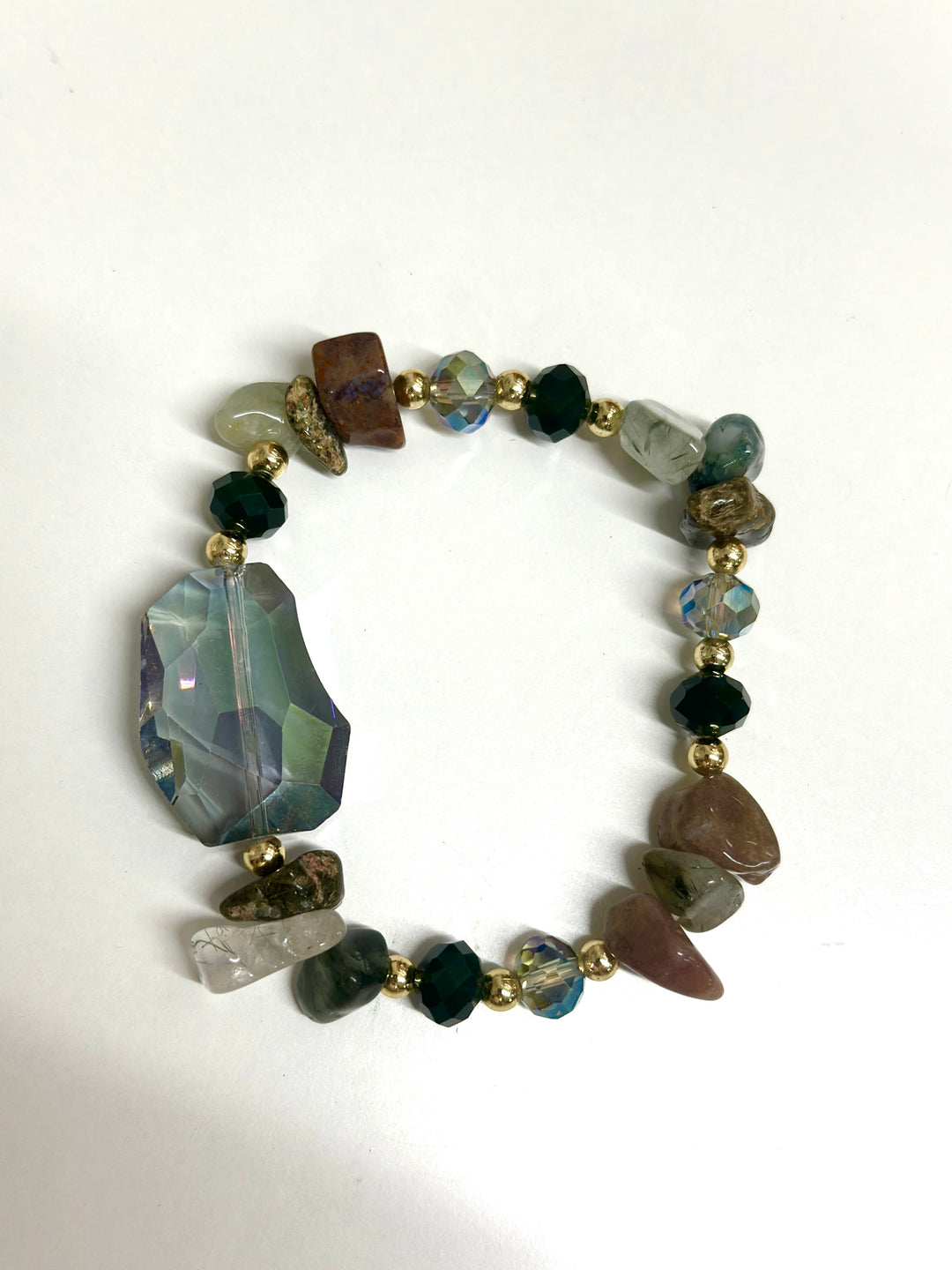 Coloured Stones Bracelet | Green