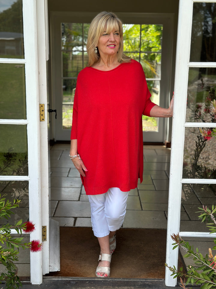 Jasmine Jumper | Ruby Red