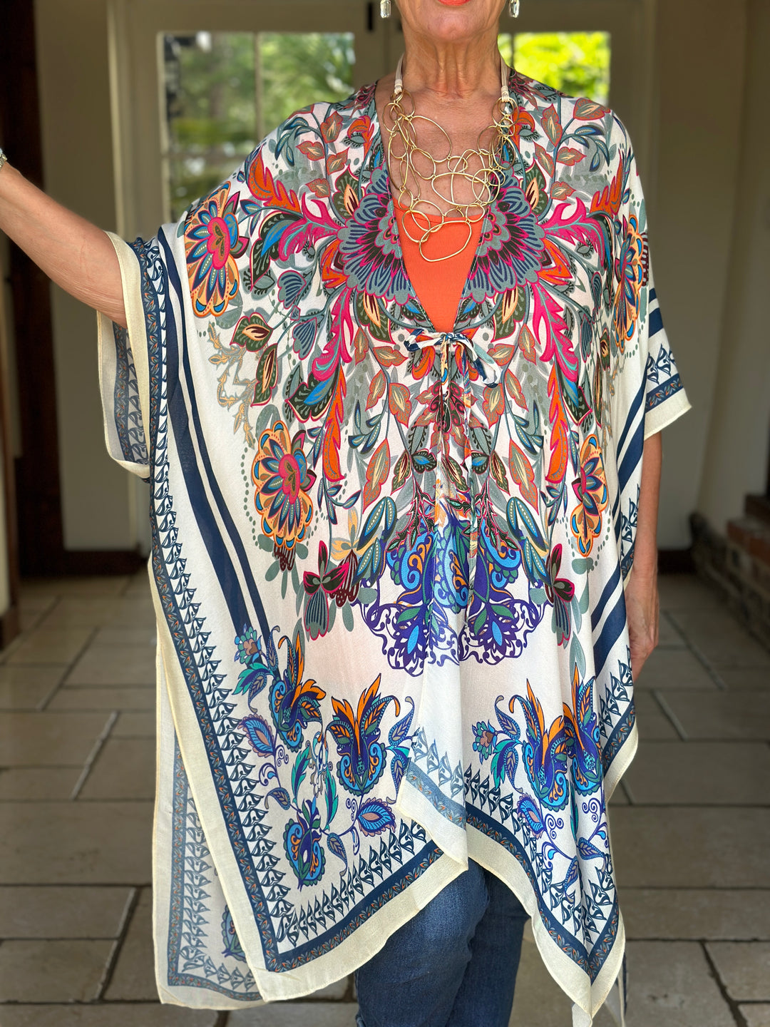Anatasia Tie Kimono | Multi