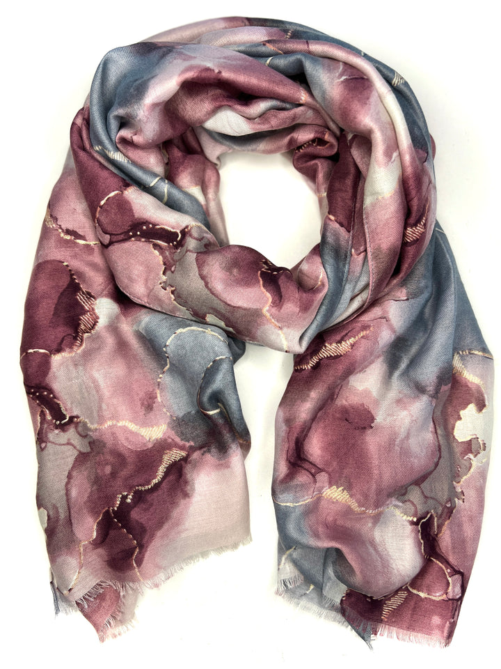 Watercolour scarf | Pink