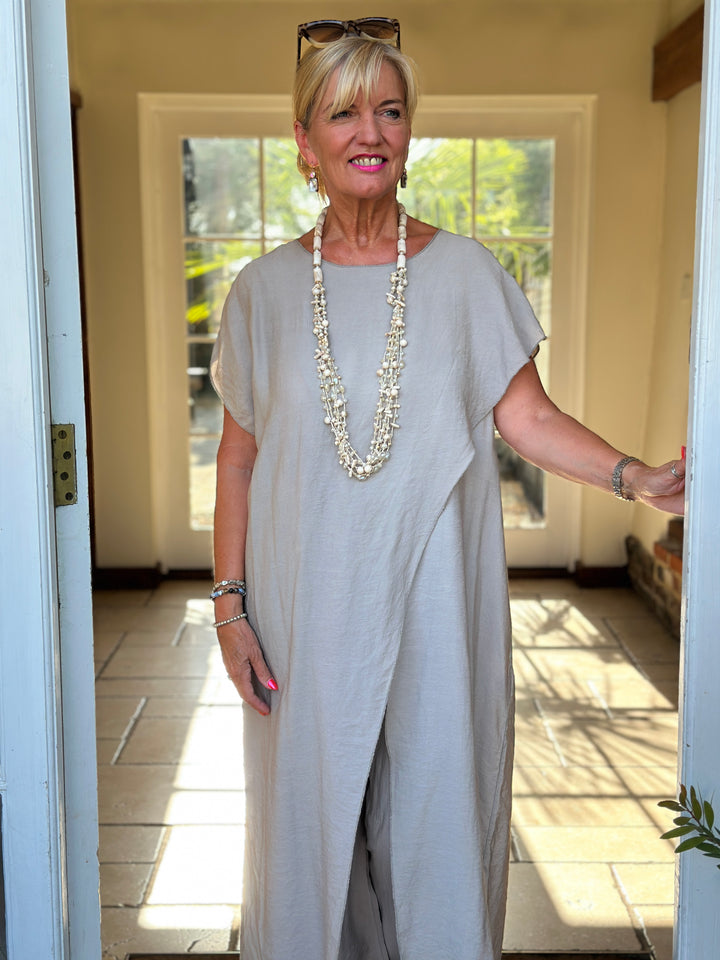 Lightweight Crossover Co-ord | Taupe
