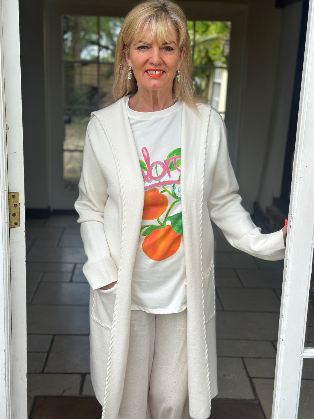 Luxurious Hooded Cardigan | Cream