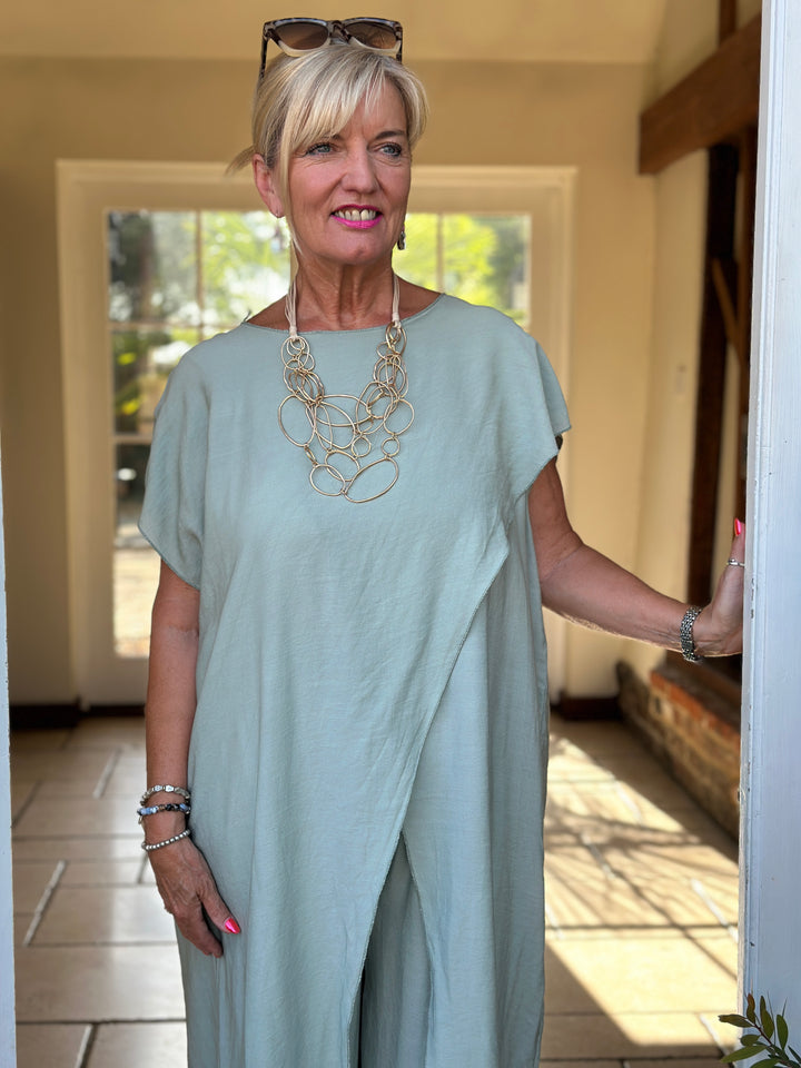 Lightweight Crossover Co-ord | Sage