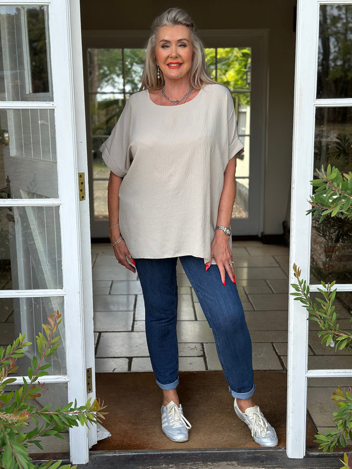 Everyday Essential Relaxed Top | Beige
