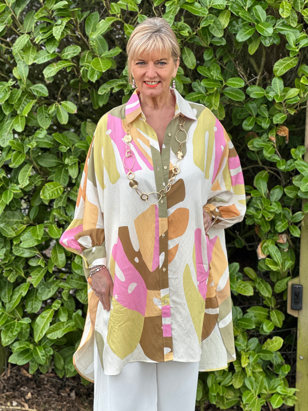 Miami Palm Longline Shirt | Summer - Mandy's Heaven 