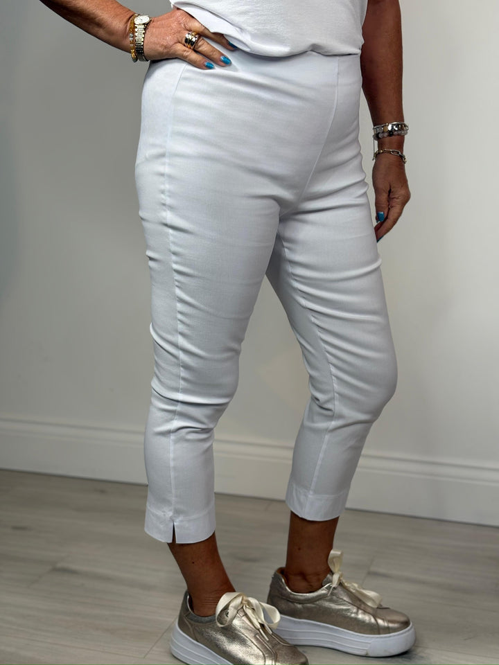 PINNS Slim Fit Crop Trouser 302C | White
