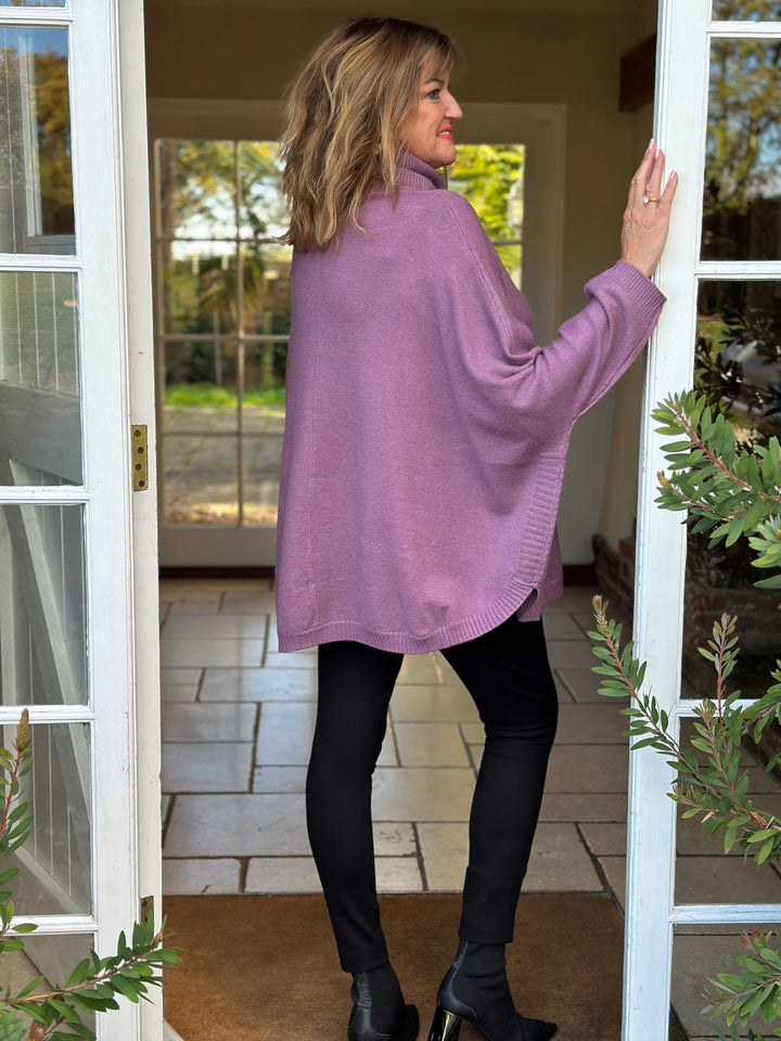 Soft Touch Roll Neck Jumper | Heather