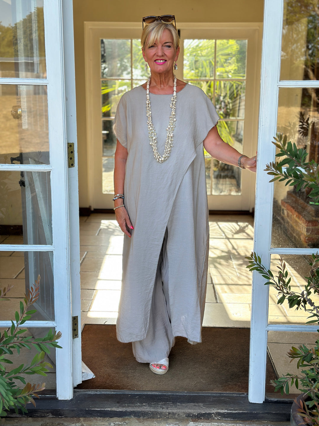 Lightweight Crossover Co-ord | Taupe
