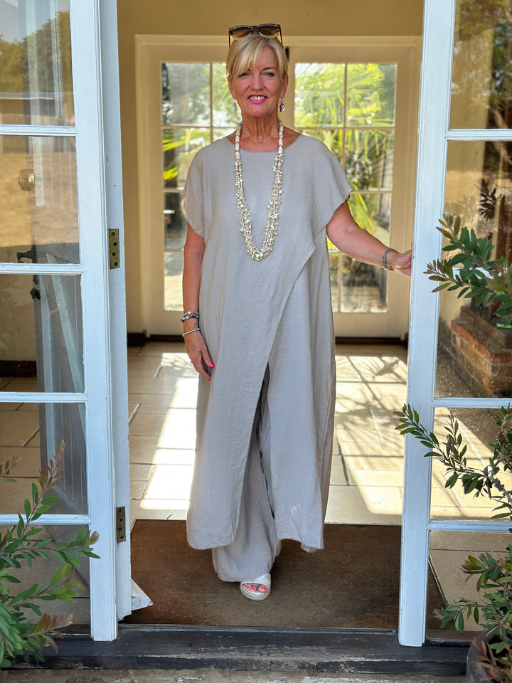 Lightweight Crossover Co-ord | Taupe