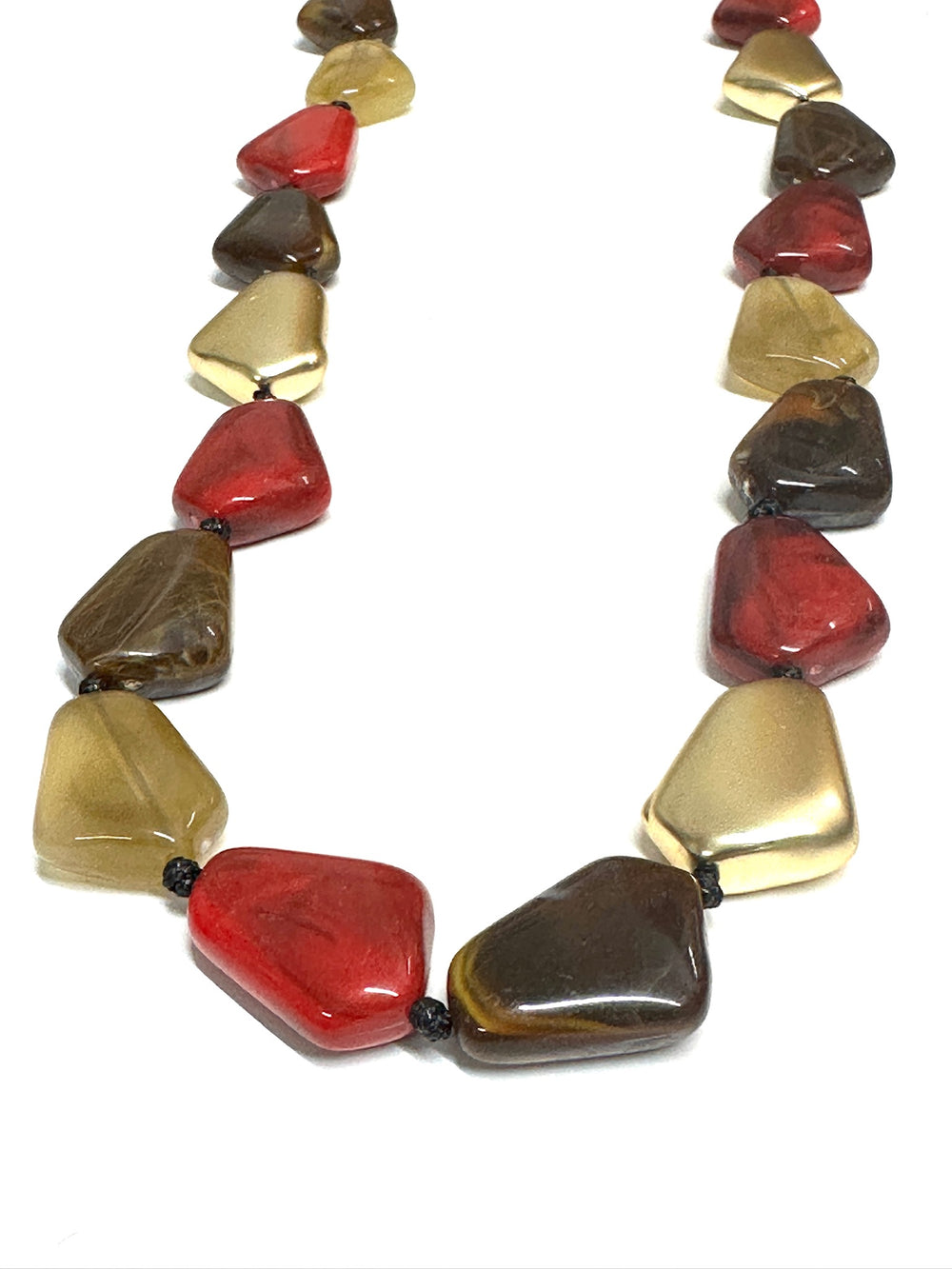 Long Multi Bead Necklace | Red - Mandy's Heaven 