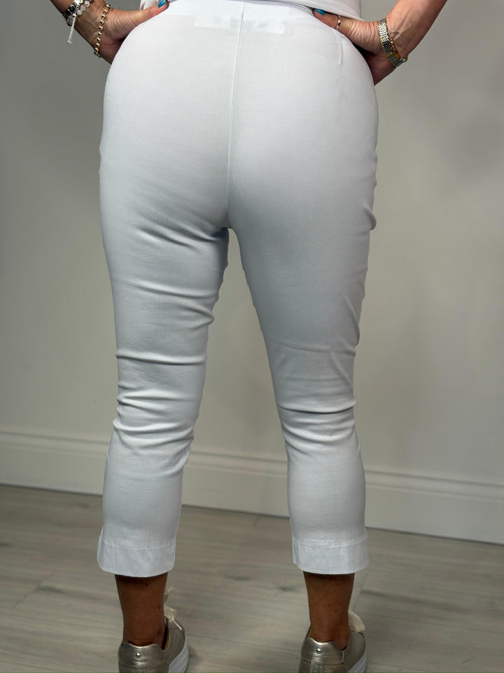 PINNS Slim Fit Crop Trouser 302C | White