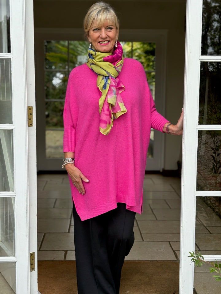 Roses Scarf | Lime Yellow