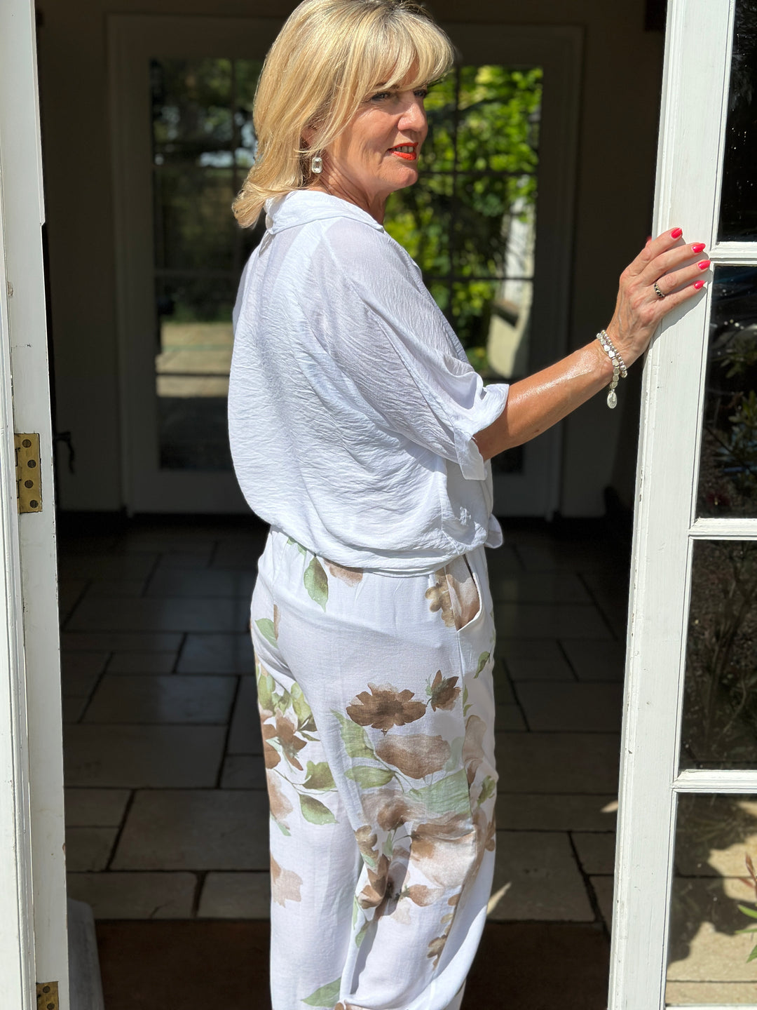Summer Garden Co-ord | White