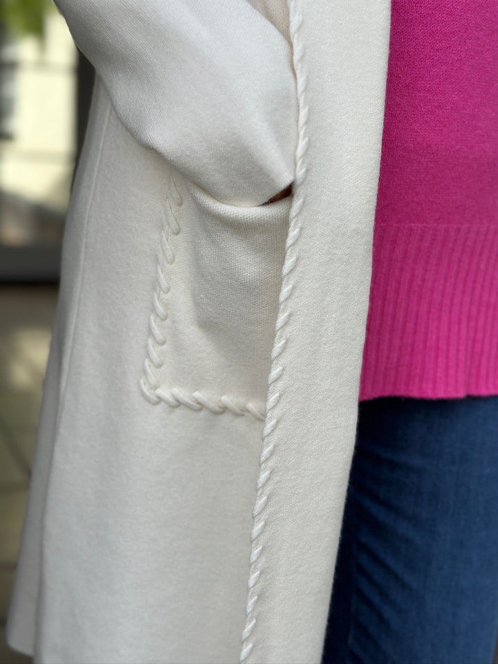 Luxurious Hooded Cardigan | Cream