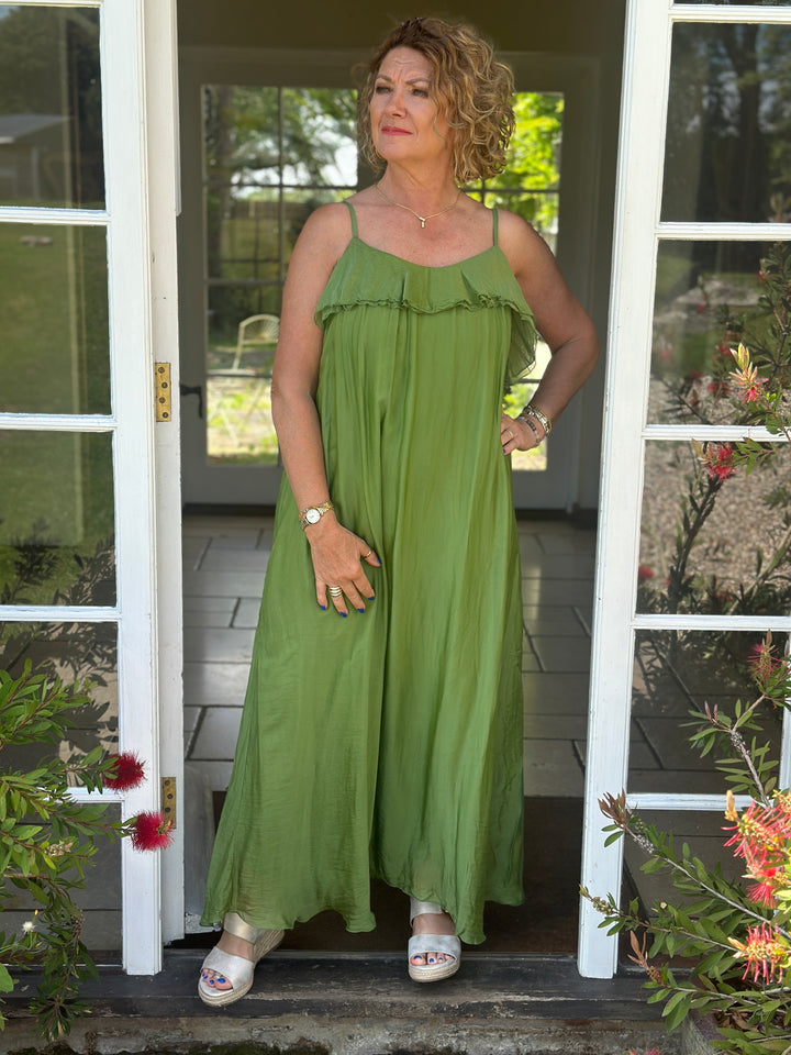 Floaty Beach Dress | Green