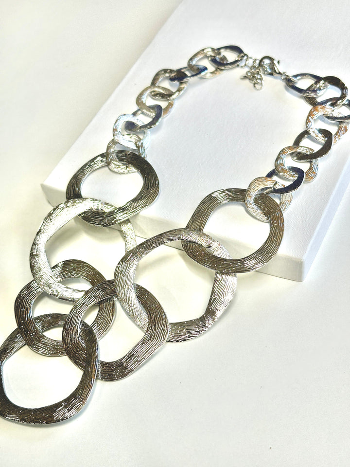 Short Ringlet Necklace - Silver