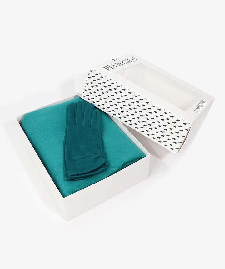 Scarf & Glove Gift Set - Pia Rossini | Teal