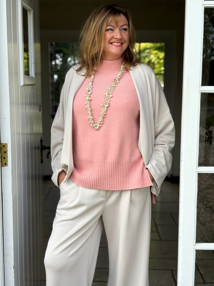 Soft Wide Leg Trouser Co-ord | Cream