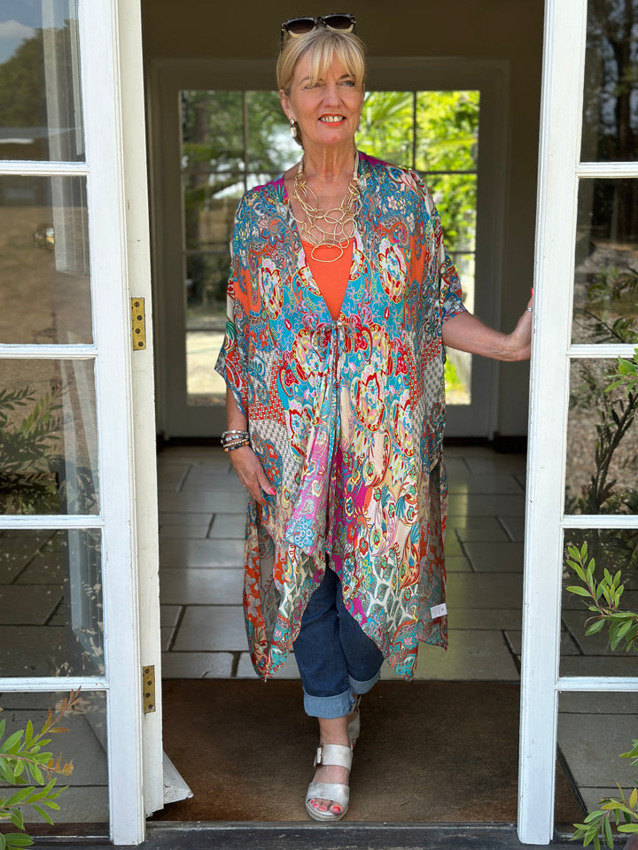 Kiara Tie Kimono | Multi