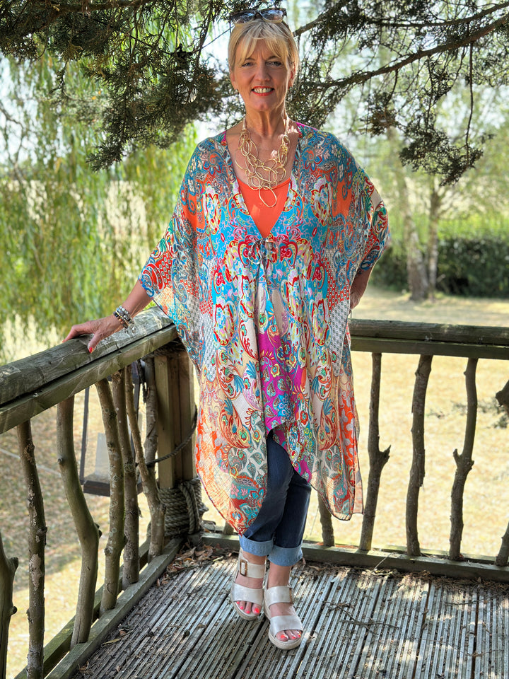 Kiara Tie Kimono | Multi