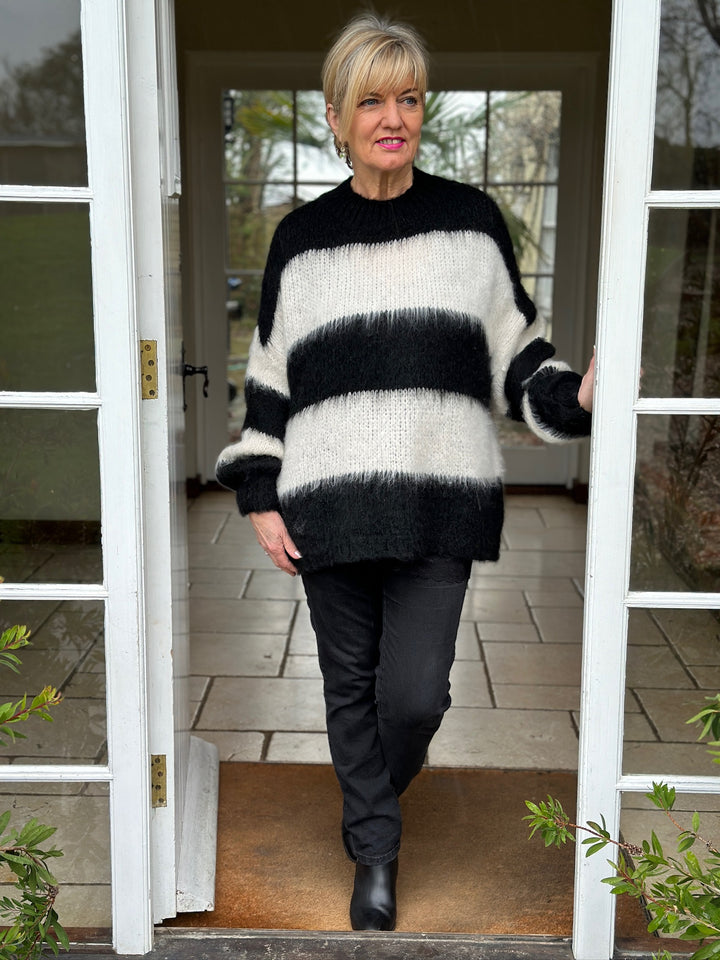 Bold Stripe Soft Knit Jumper | Mono