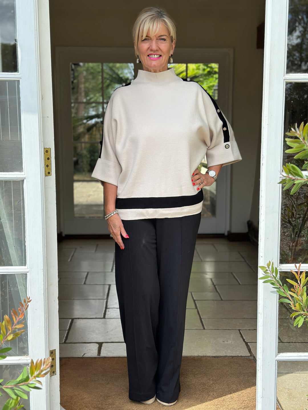 Belgravia Button Jumper | Oatmeal