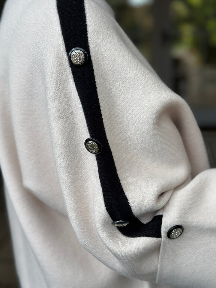 Belgravia Button Jumper | Oatmeal