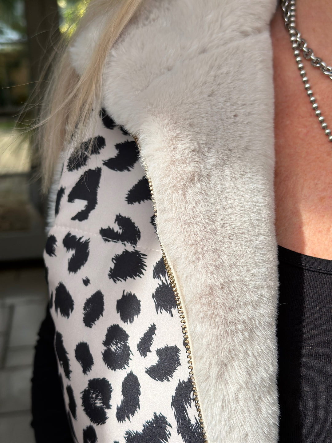 Animal Print Reversible Gilet - Malissa J | Leopard