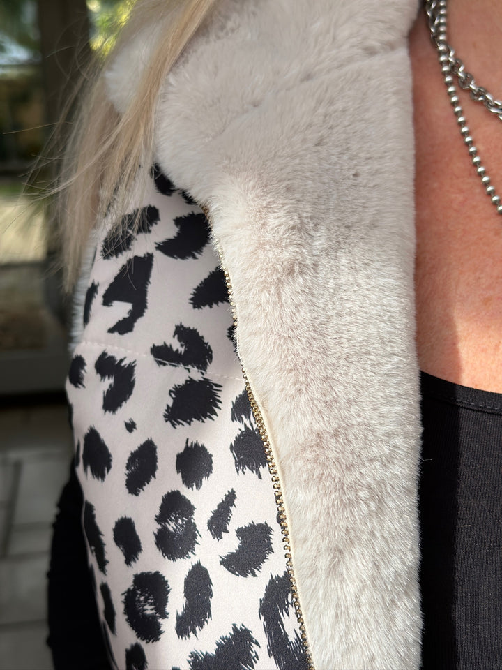 Animal Print Reversible Gilet - Malissa J | Leopard