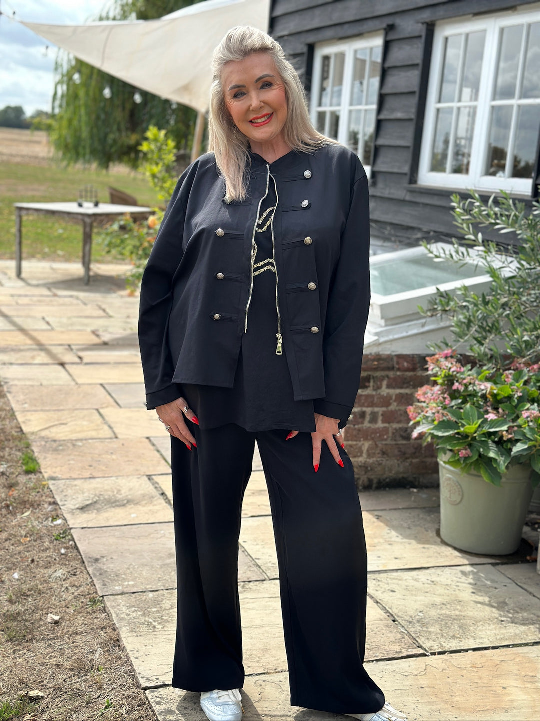 Military Style Lightweight Jacket | Black