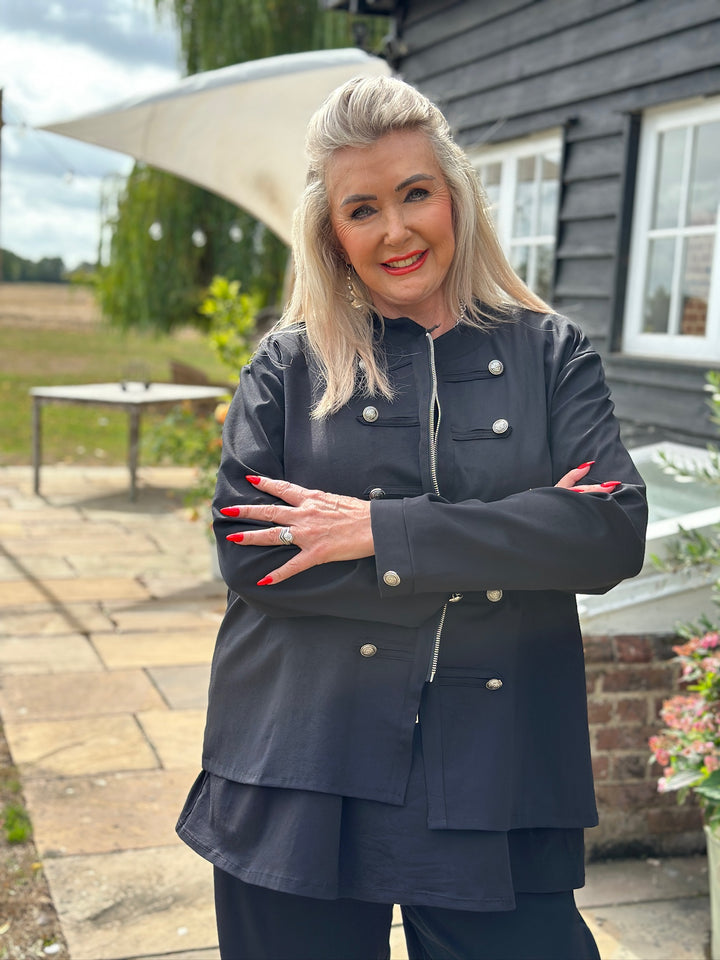Military Style Lightweight Jacket | Black