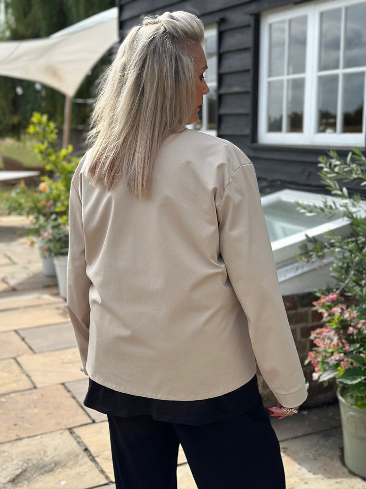 Military Style Lightweight Jacket | Stone