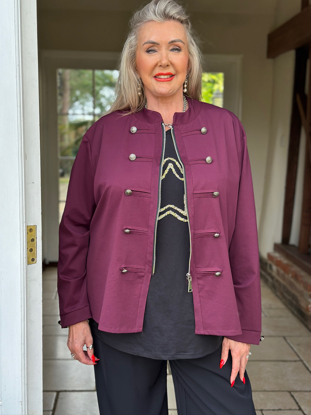 Military Style Lightweight Jacket | Mulberry