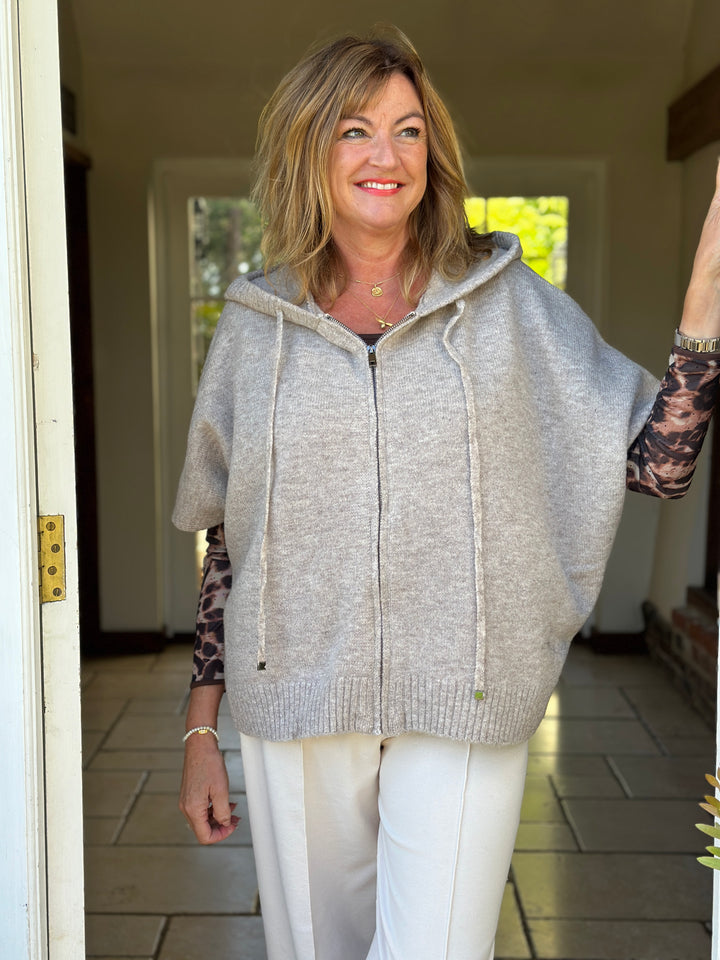 Boxy Knitted Hoodie - Malissa J | Oatmeal