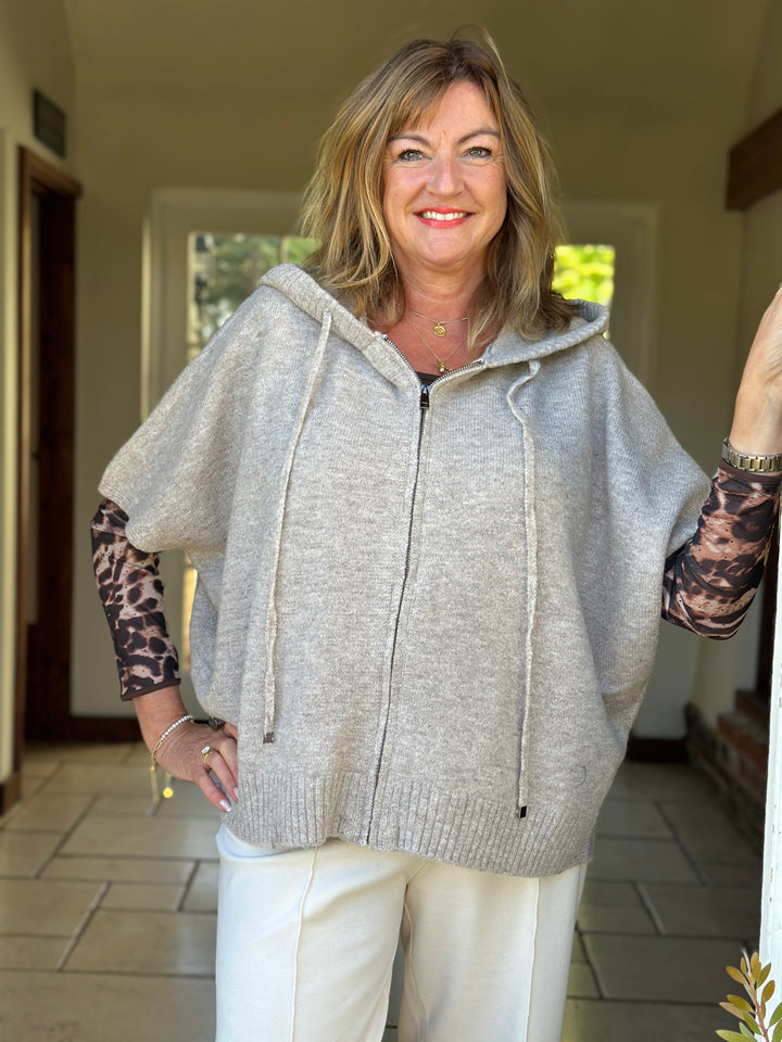 Boxy Knitted Hoodie - Malissa J | Oatmeal