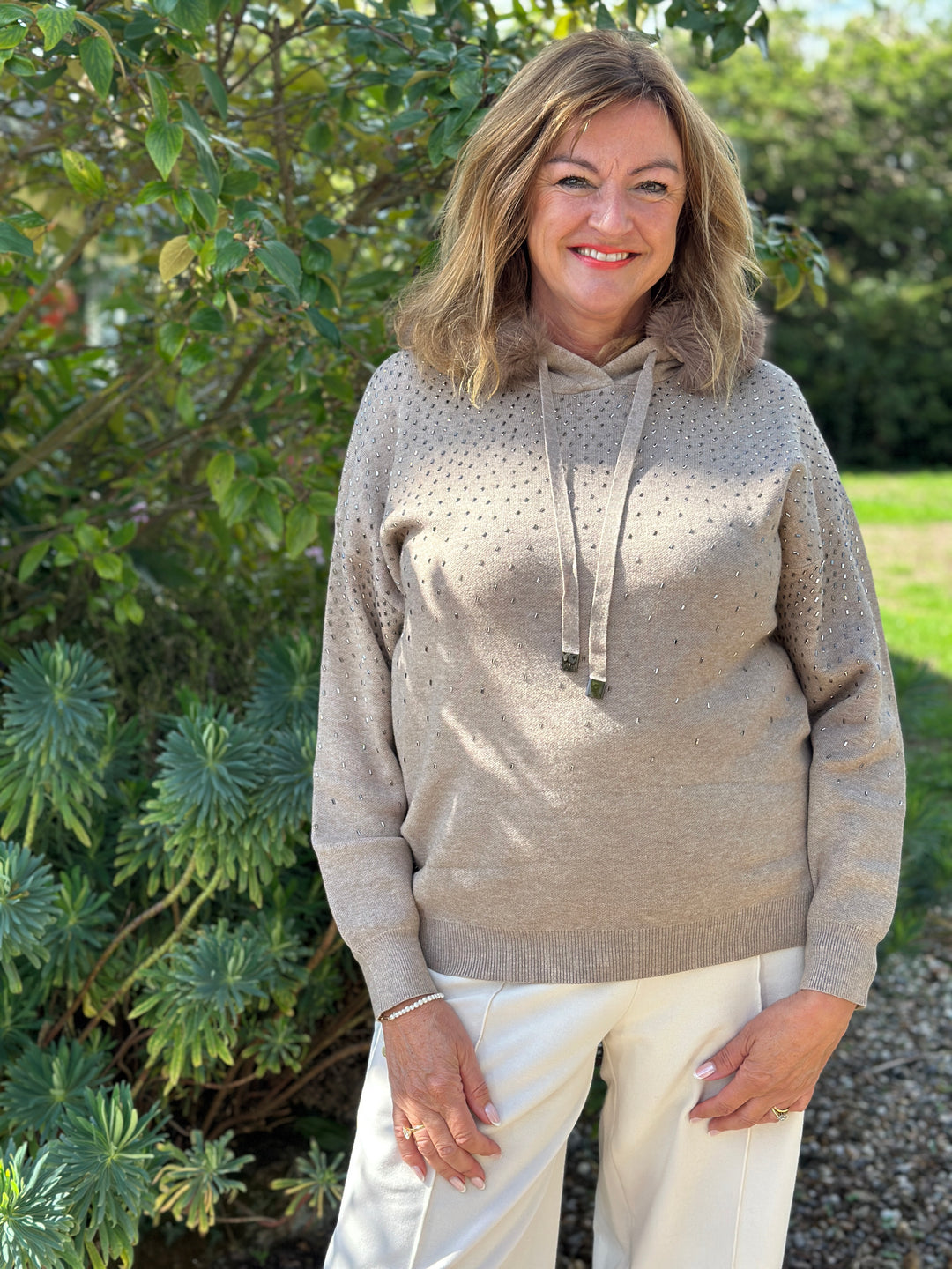 Luxe Hooded Knit - Malissa J | Oatmeal
