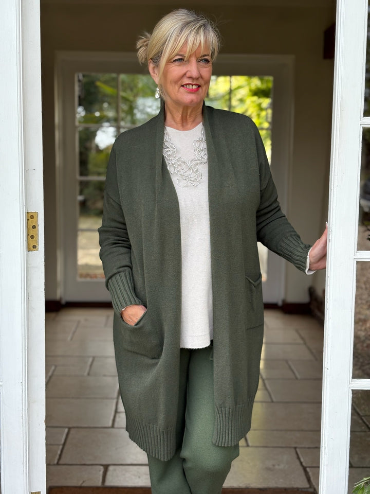 Two Piece Knit Co-ord Set | Forest Green