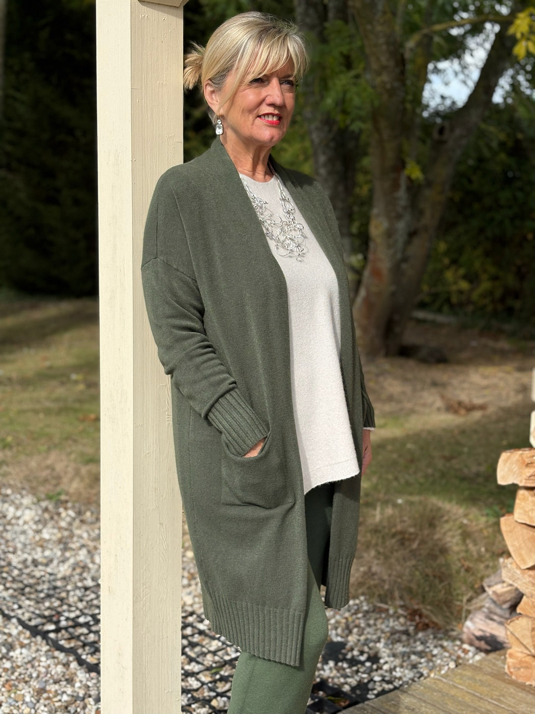 Two Piece Knit Co-ord Set | Forest Green