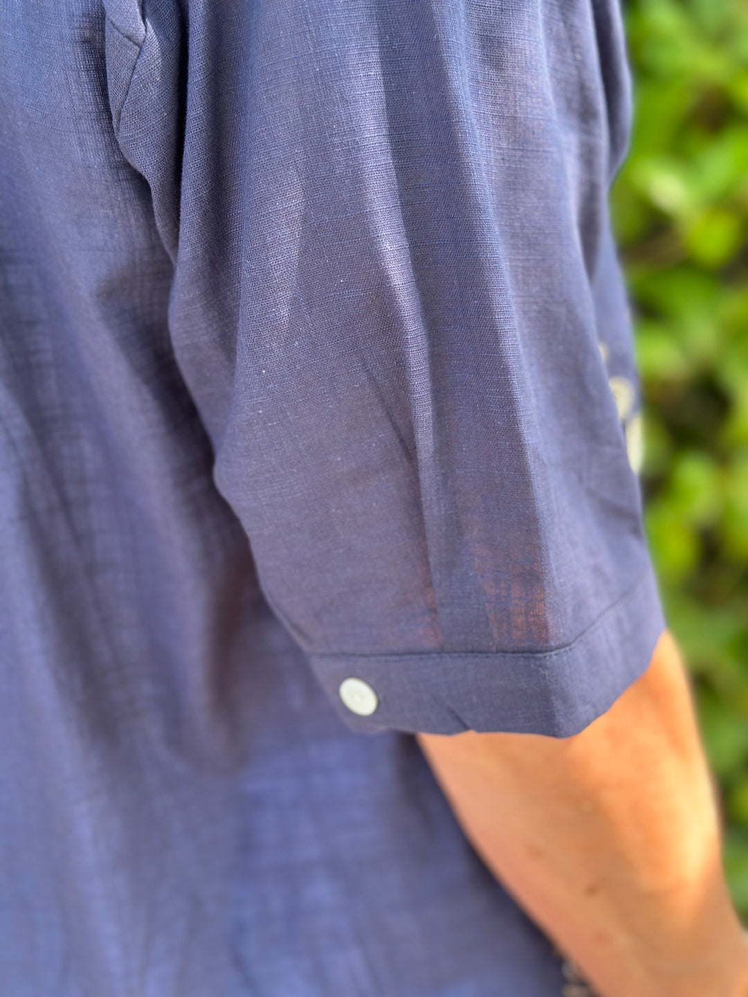 Isla Embroidered Top | Navy