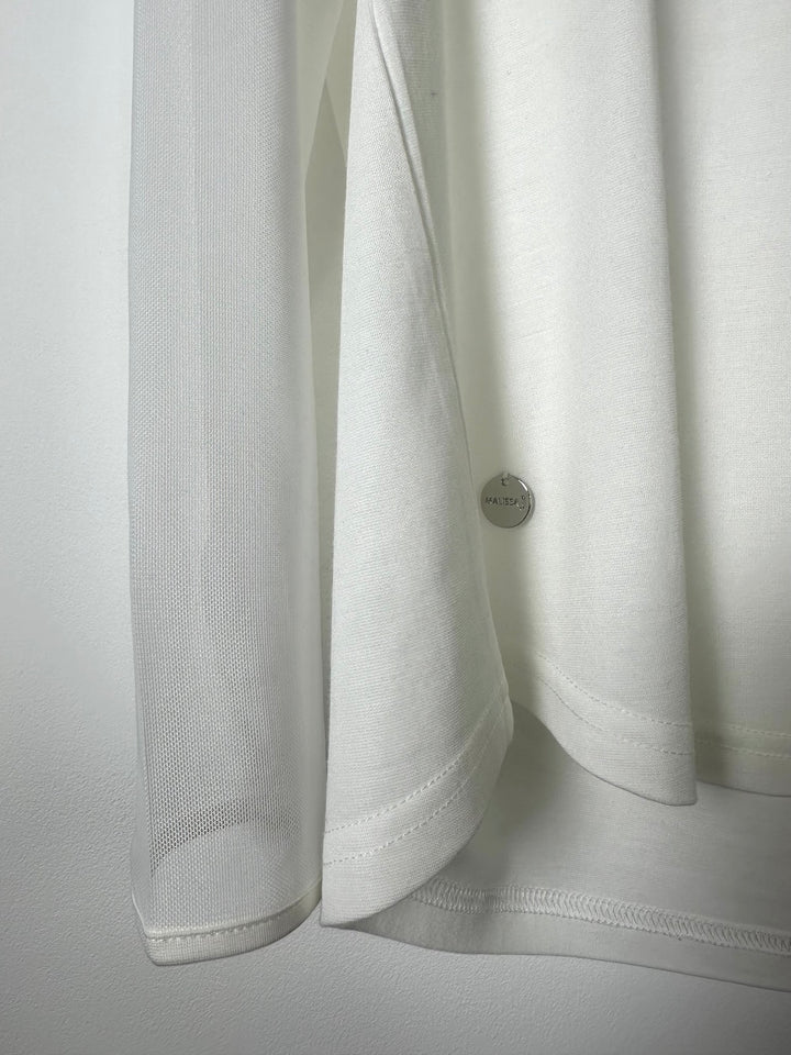 Sheer Long Sleeve Top - Malissa J | White