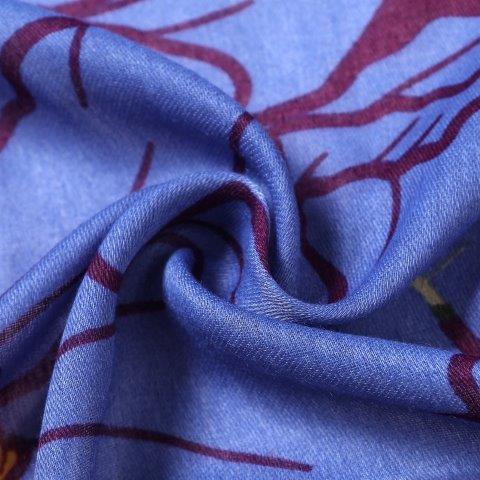 Peonies Scarf | Maroon