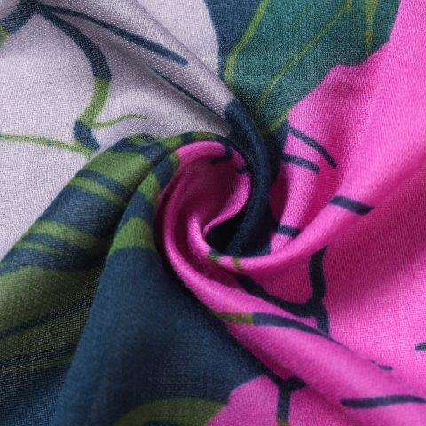 Peonies Scarf | Navy