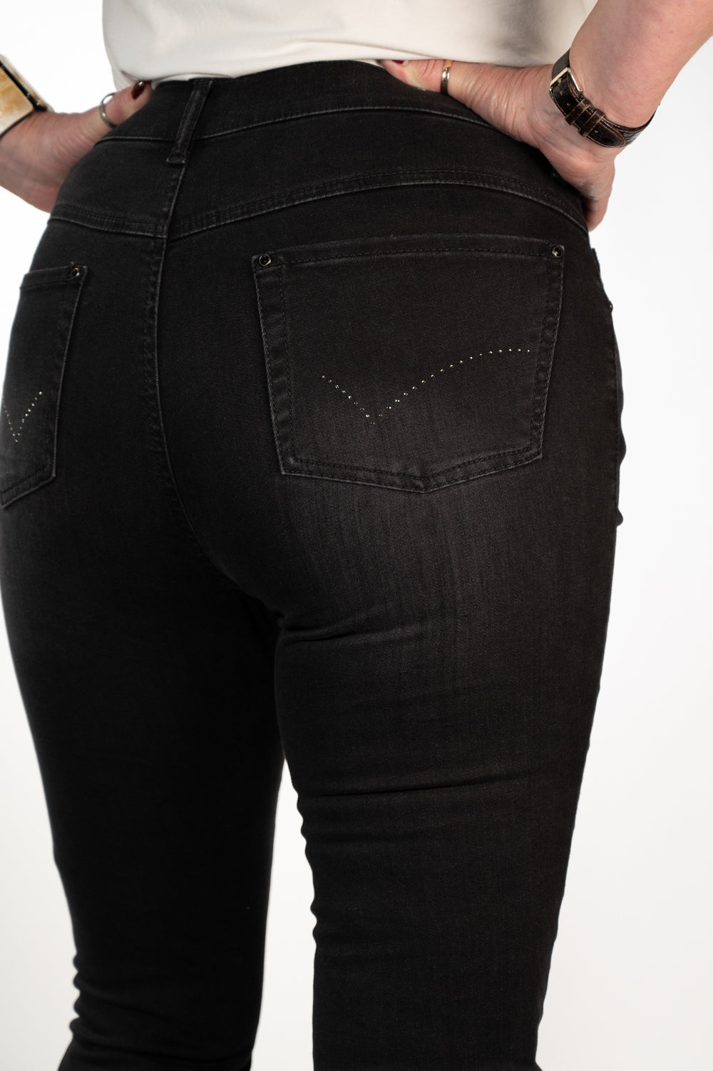 trousers  Anna Montana Magic Denim Skinny Jeans - Used Black 5000 – Mandy's  Heaven