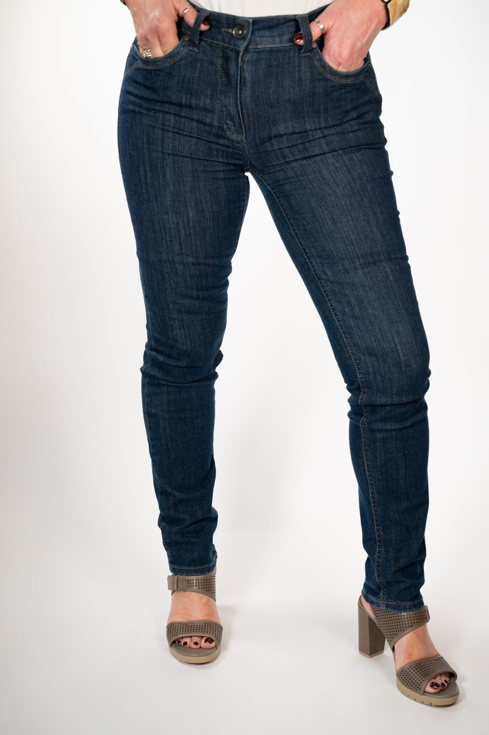 Trousers  Anna Montana Magic Stretch Slim Fit Jeans - Stone Wash