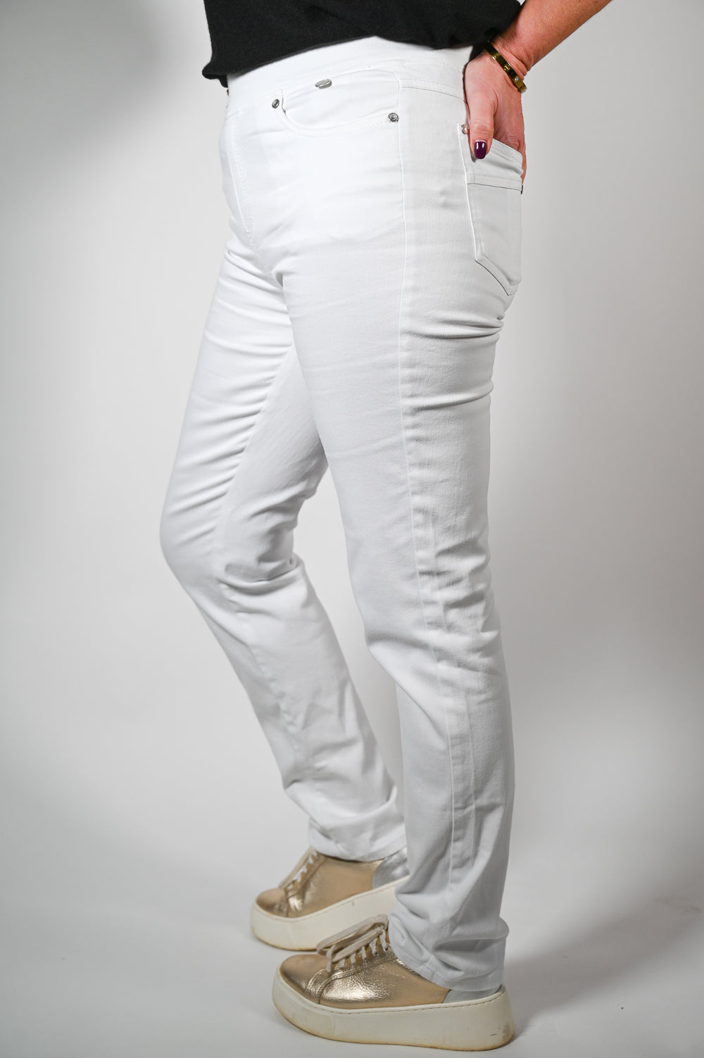 Anna Montana Jump In Jeans - White 1001