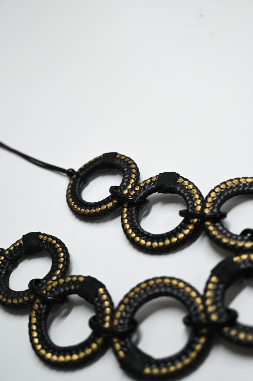 Black Multi Ringlet Necklace